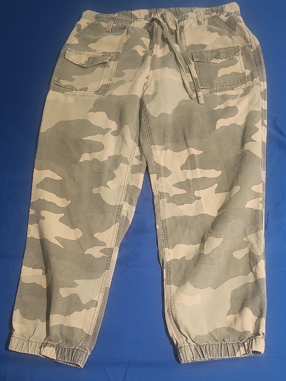 aerie Olive & Tan Camo Jogger Pants